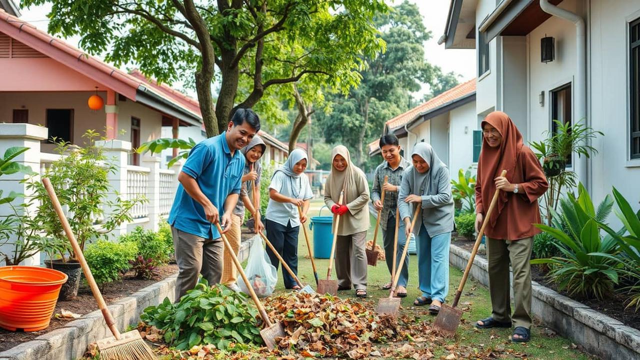Gotong Royong di Lingkungan Masyarakat